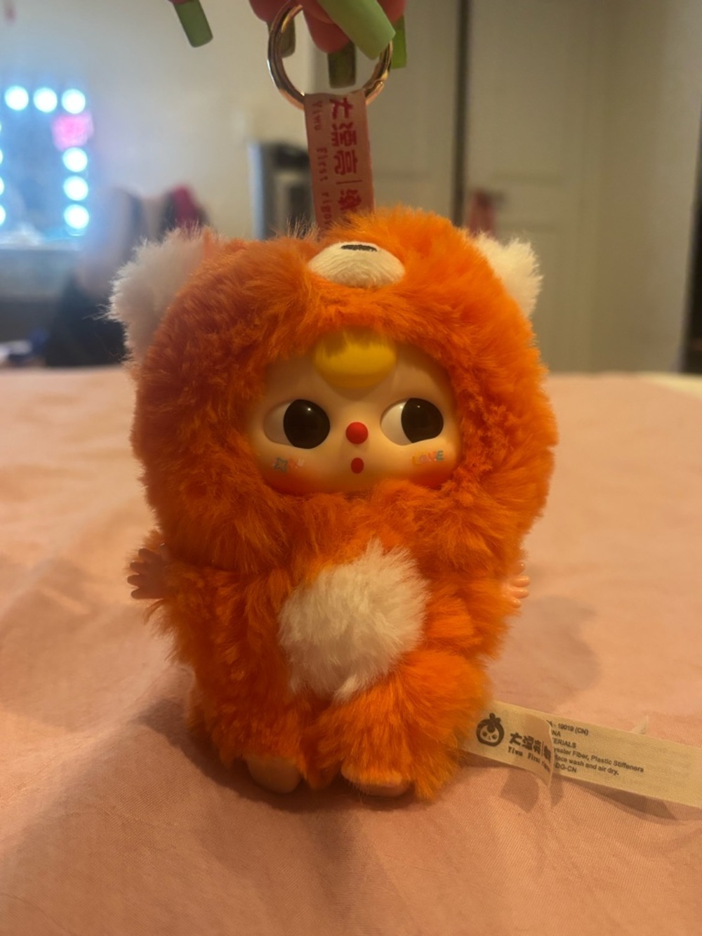 Baby three fox plushy keychain🦊